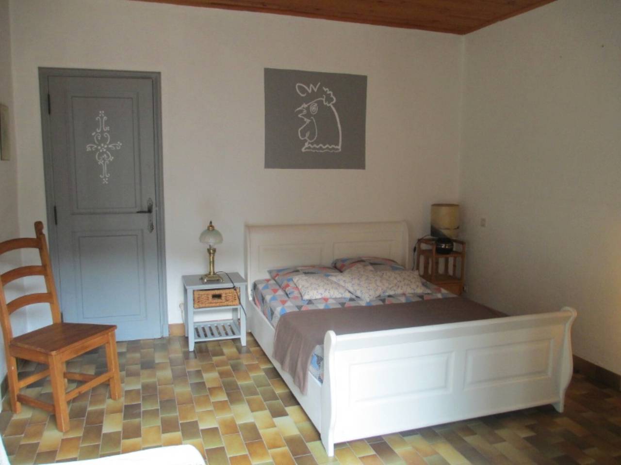 Chambre d’hôtes « Chambre 4 – Bleuet » avec piscine partagée, terrasse commune et Wi-Fi in Saint-Julien-Labrousse, Parc naturel régional des Monts d'Ardèche