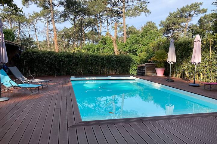 Chambre d’hôte pour 2 personnes, avec jardin et piscine au Bassin d'Arcachon
