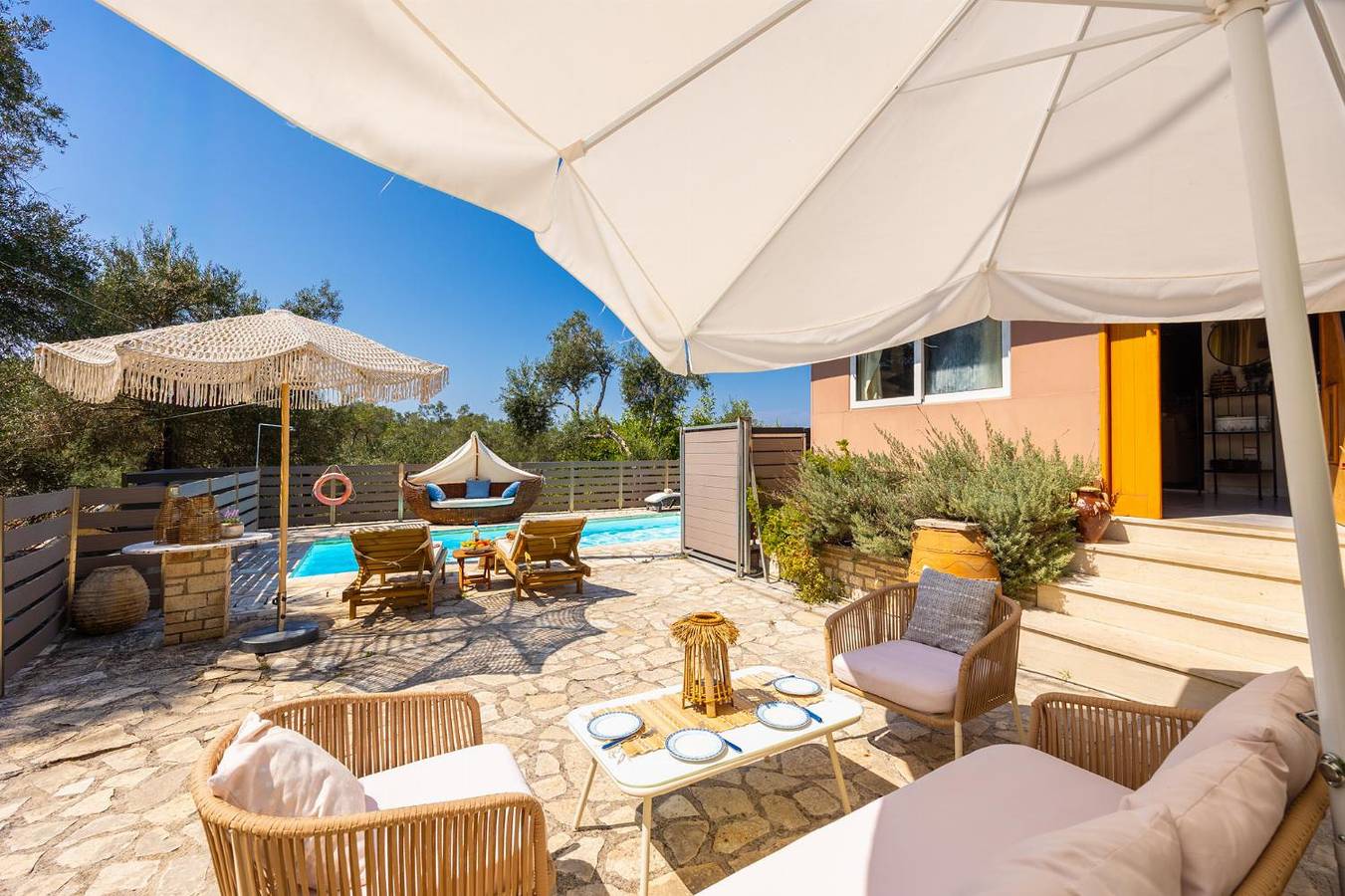 Villa voor 4 personen met terras in Lakka, Paxos