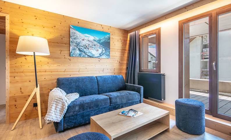 Apartamento para 4 personas, con sauna además de piscina y balcón, Se admiten mascotas en Vaujany