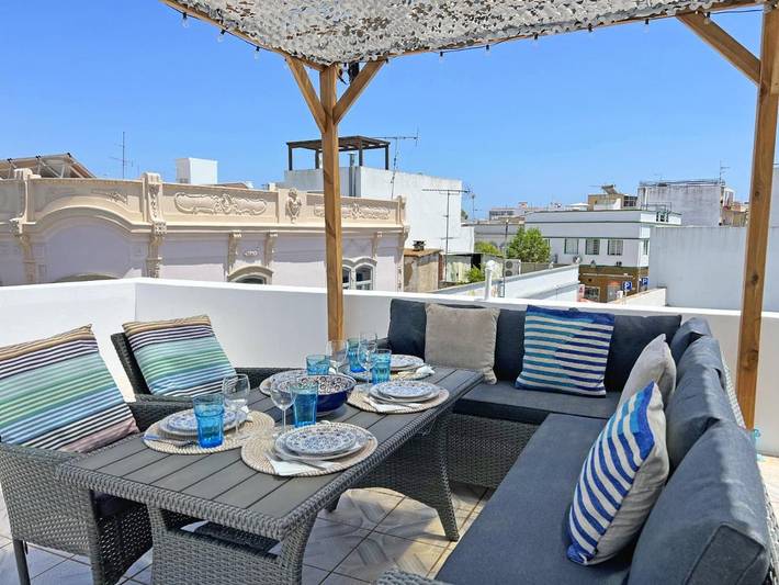 Apartamento para 6 personas, con Balcón y Terraza en Fuseta