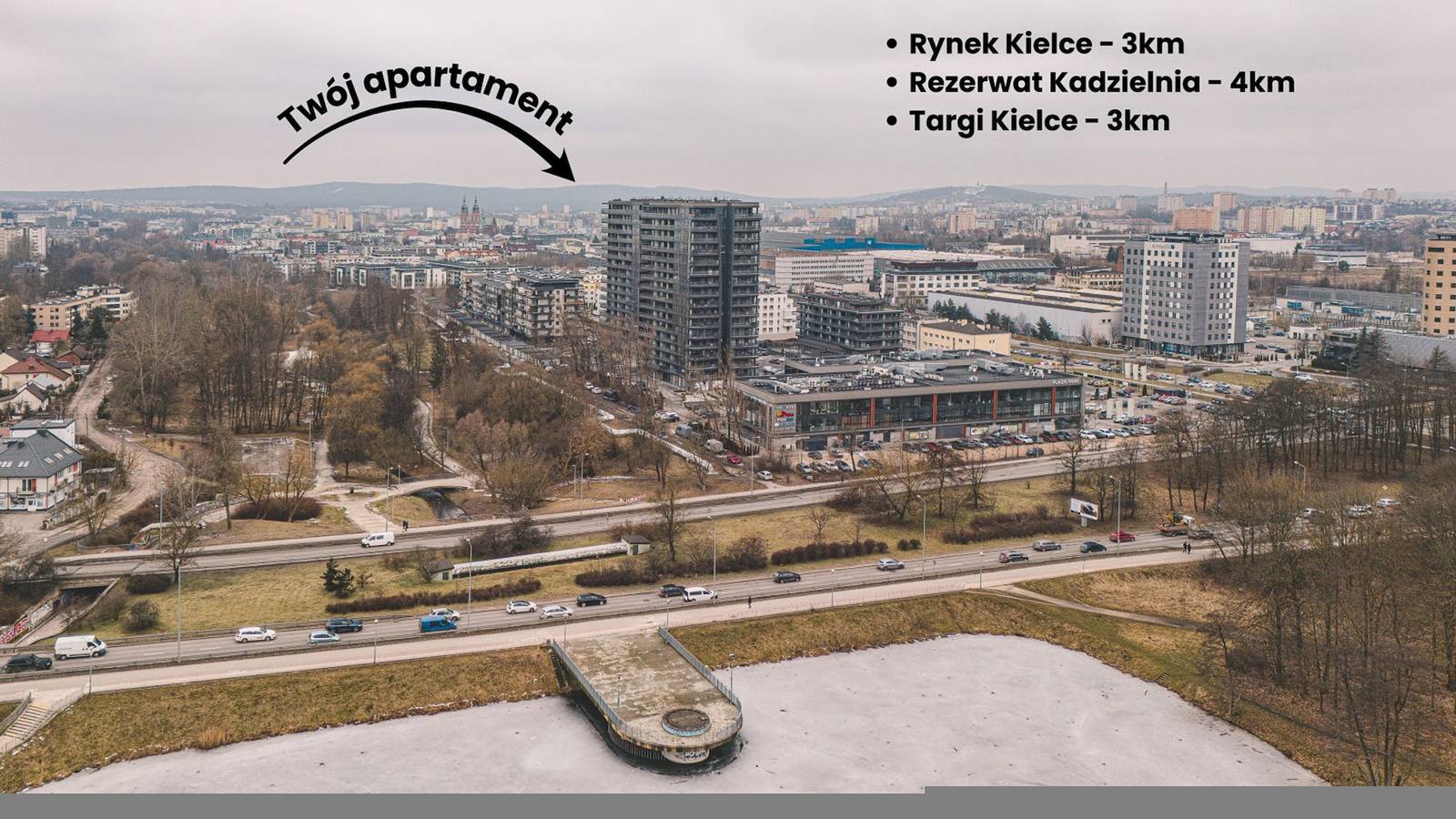 Cały apartament, Torre 133 | 15 piętro | Panoramiczny Widok | Garaż in Kielce, Województwo świętokrzyskie