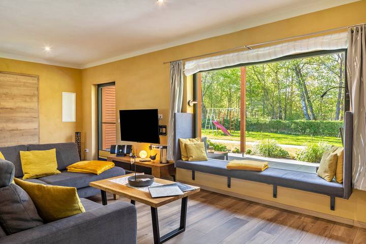 Ferienhaus für 4 Personen, mit Terrasse und Garten sowie Seeblick in Havelland