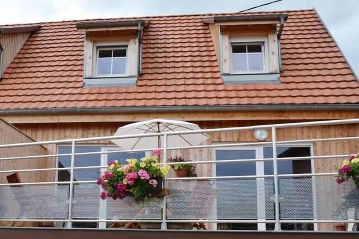 Gîte pour 6 personnes, avec terrasse et sauna, animaux acceptés à Nothalten