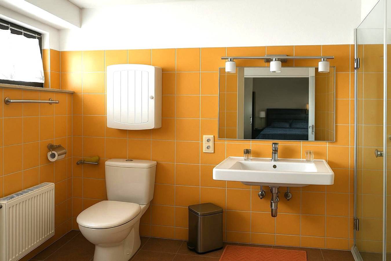 Ganze Wohnung, Apartment 'Blue' mit privater Terrasse, Gemeinschaftsgarten und Wlan in Bad Krozingen, Südschwarzwald