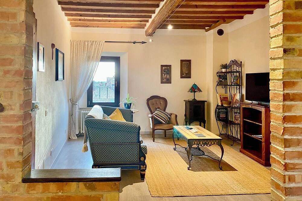 Ganze Wohnung, Dimora del Poggio - cozy Tuscan apartment in San Quirico d'Orcia, Orciatal