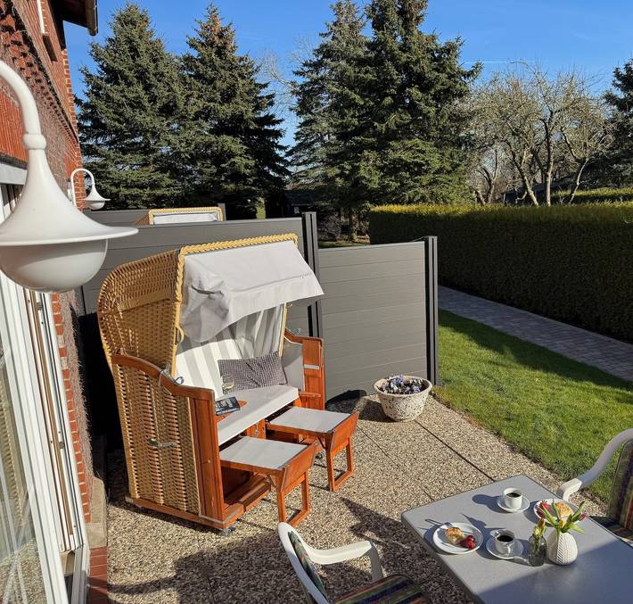 Ferienwohnung für 4 Personen, mit Terrasse und Garten in Dänschendorf