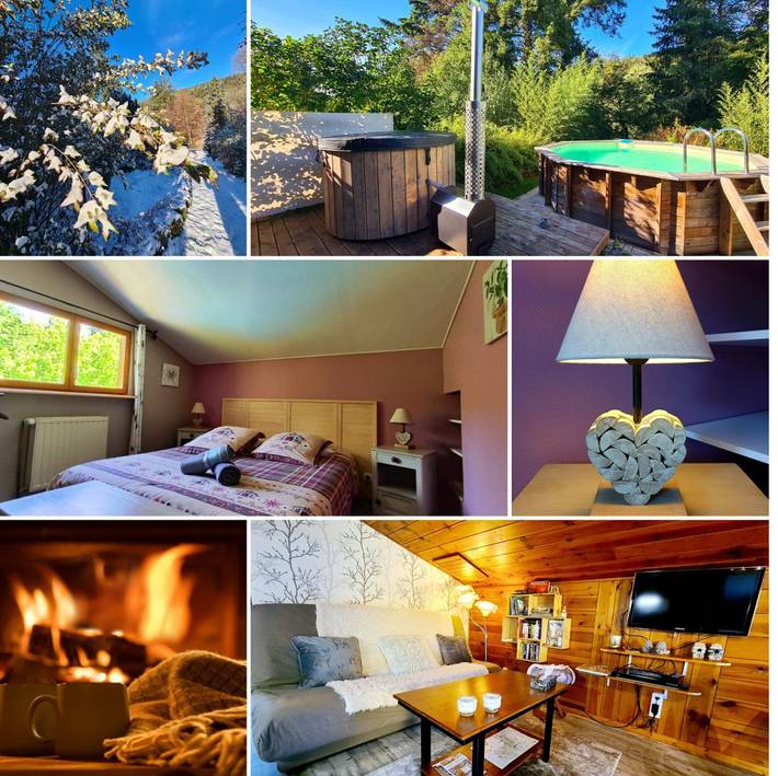 Maison de campagne pour 4 personnes, avec piscine et terrasse ainsi que jardin et jacuzzi, animaux acceptés à Weiterswiller