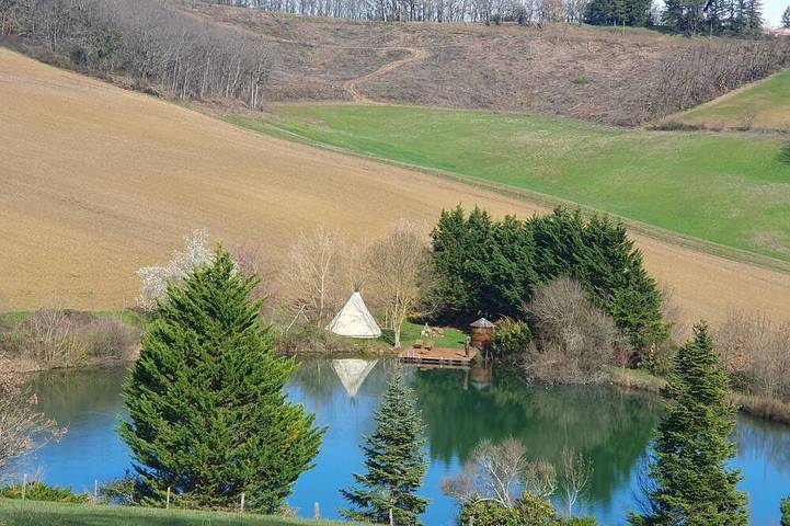 Tipi des Amoureux in Moulayrès, Région de Castres