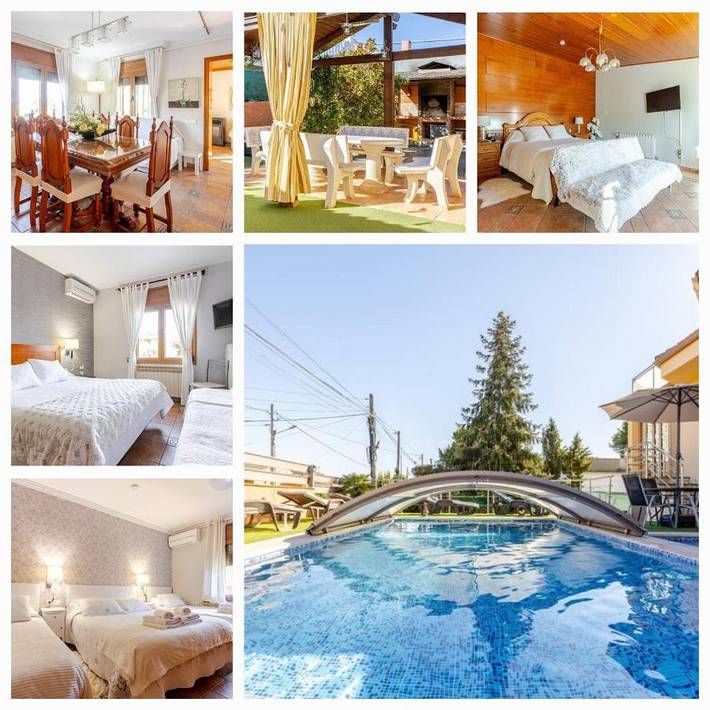 Casa de vacaciones para 12 personas, con piscina además de vistas y jardín, Familias con niños - 1