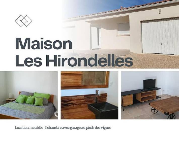 Location de vacances pour 4 personnes, avec vue ainsi que terrasse et jardin à Mons (Gard)