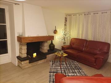 Gîte pour 6 personnes, avec terrasse et vue, animaux acceptés à Graçay