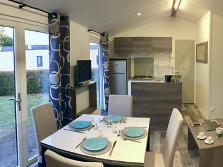 Tour Opérateur et particuliers sur camping La Réserve - Funpass non inclus - Mobilheim 6 personen - Excellence - TV - Clim - Lv - Ll in Gastes, Côte d’Argent