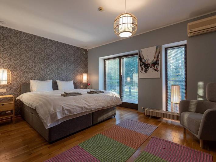 Gîte pour 4 personnes, avec Balcon et Terrasse ainsi que Jardin et Vue dans Otepaa