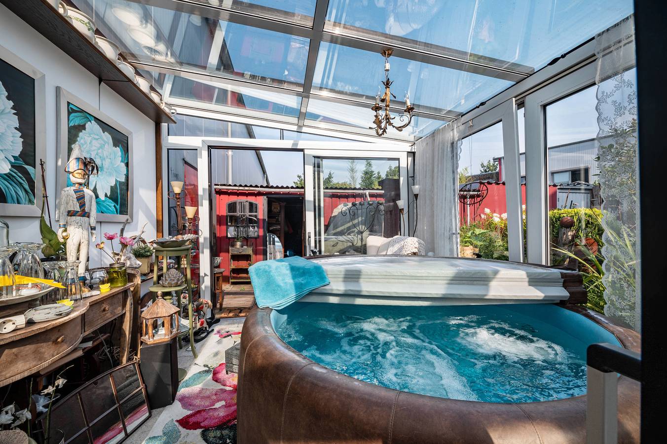 Ganze Wohnung, Apartment 'Kleine Oase Stuhr Im Container E G' mit gemeinsamer Terrasse, gemeinsamem Garten und Wlan in Stuhr, Naturpark Wildeshauser Geest