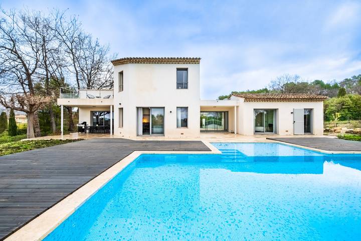 Maison de vacances pour 8 personnes, avec Balcon ainsi que Jardin et Bassin pour enfant