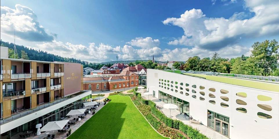 Hotel für 3 Personen, mit Balkon und Whirlpool sowie Terrasse und Garten in Bad Elster