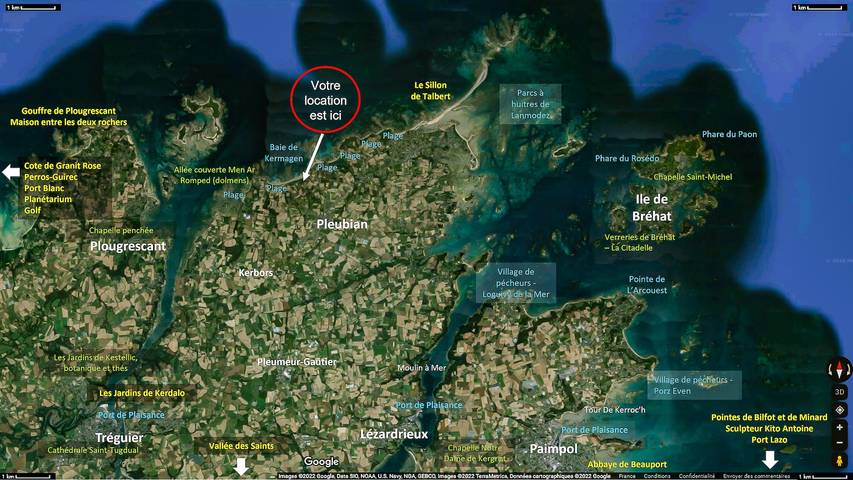 Location de vacances pour 12 personnes, avec jardin, adapté aux familles à Pleubian - 3