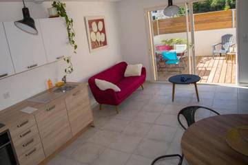 Gîte pour 4 personnes, avec jardin dans Plage du Goulet