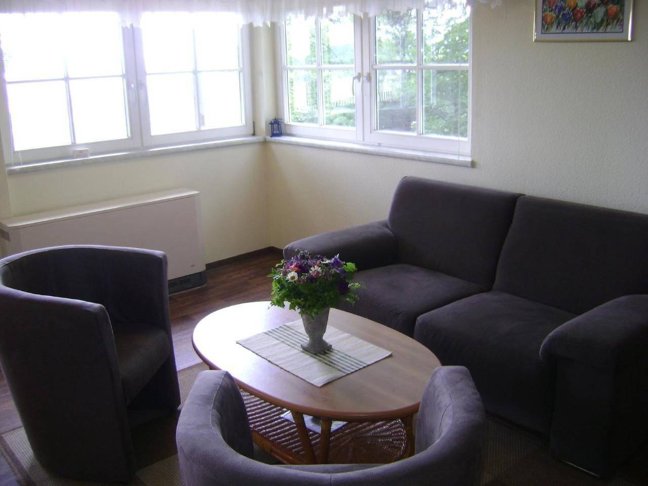 Mit Blick auf die Berge in Lawalde, Oberlausitz-Niederschlesien