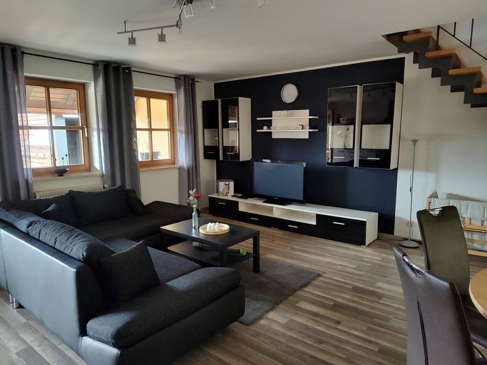 Ganze Wohnung, Ferienwohnung Wald und Weitblick - Ferienwohnung Wald und Weitblick - 65m² in Thanstein, Naturpark Oberpfälzer Wald