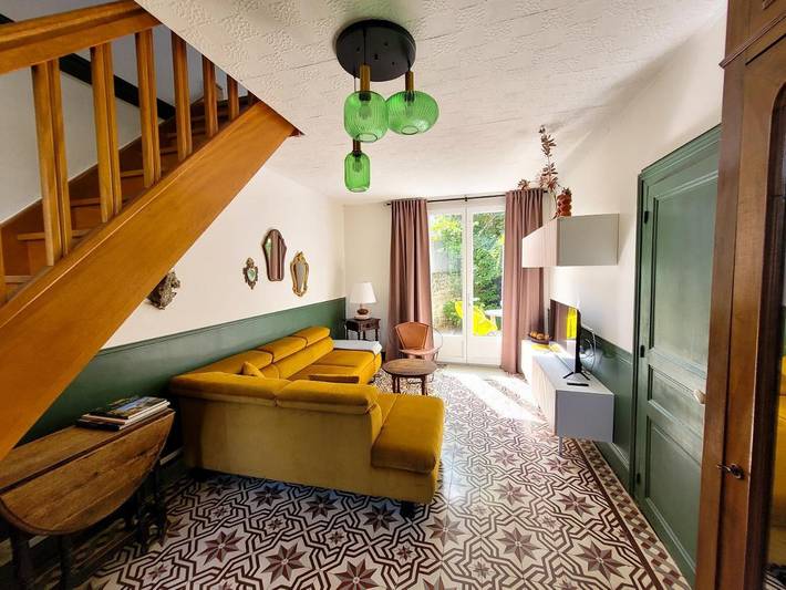 Chambre d’hôte pour 2 personnes, avec Balcon ainsi que Terrasse et Jardin à Thésée