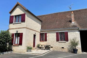 Gîte pour 2 personnes, avec jardin, animaux acceptés à Onzain