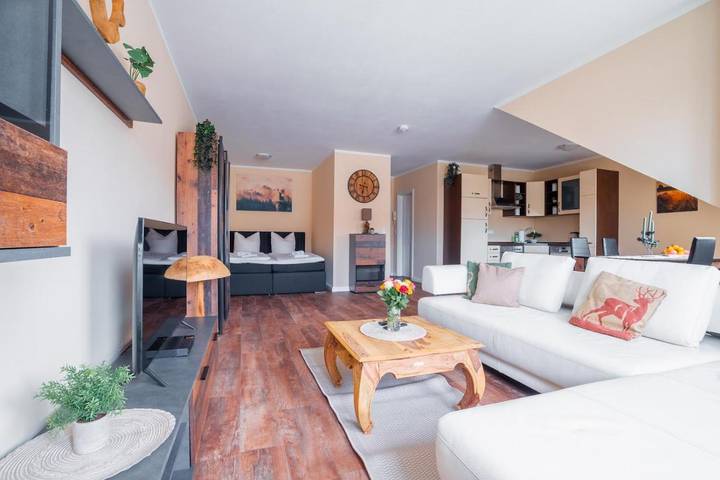 Ferienwohnung für 4 Personen, mit Ausblick in Naunhof