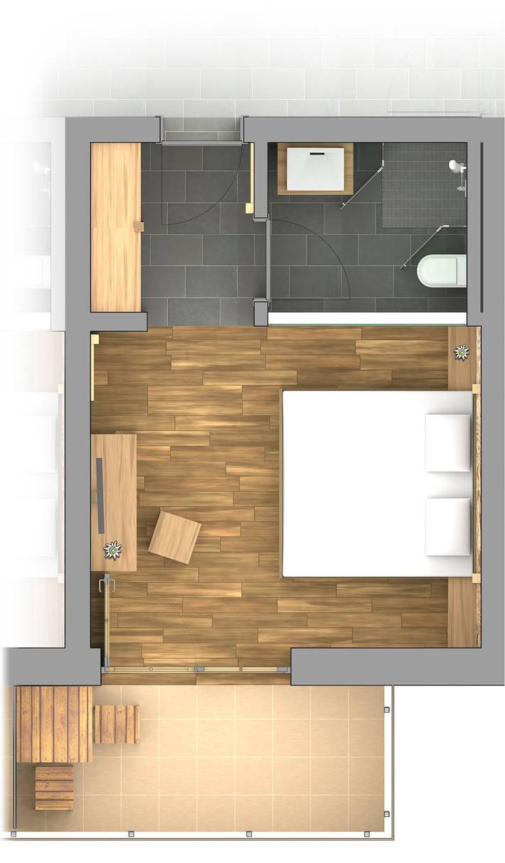 Bauernhof für 2 Personen, mit Garten und Pool sowie Balkon und Whirlpool in Oberstdorf - 4