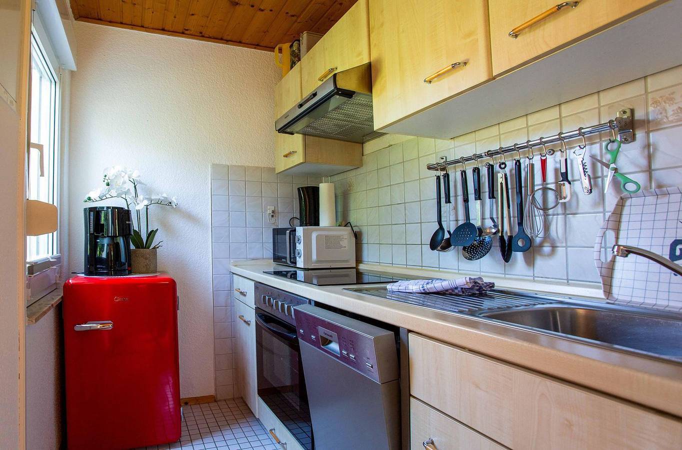 Ferienhaus Möwenkieker mit Kamin und überdachter Terrasse in Silz, Fleesensee