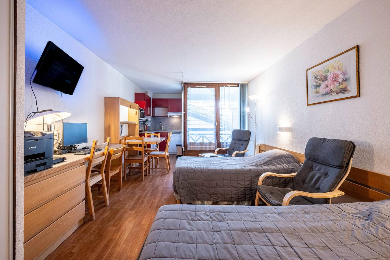 Ganzes Studio, Studio Les Cybèles – Alpenblick | 3 Pers. | Terrasse & Wlan in Brides-les-Bains, Les Trois Vallées