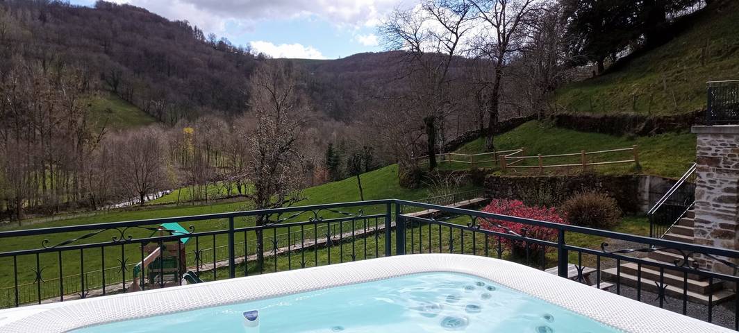 Gîte pour 15 personnes, avec jacuzzi ainsi que terrasse et jardin, animaux acceptés dans l' Aveyron - 4