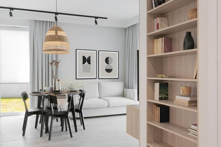 Apartament wakacyjny dla 4 osób, z widok i ogród, zwierzęta dozwolone w Redłowo