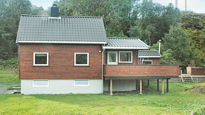 Ferienhaus für 5 Personen, mit Terrasse und Sauna sowie Ausblick in Vevang