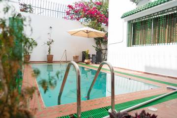 Cottage pour 4 personnes, avec vue ainsi que piscine et jardin dans Tétouan