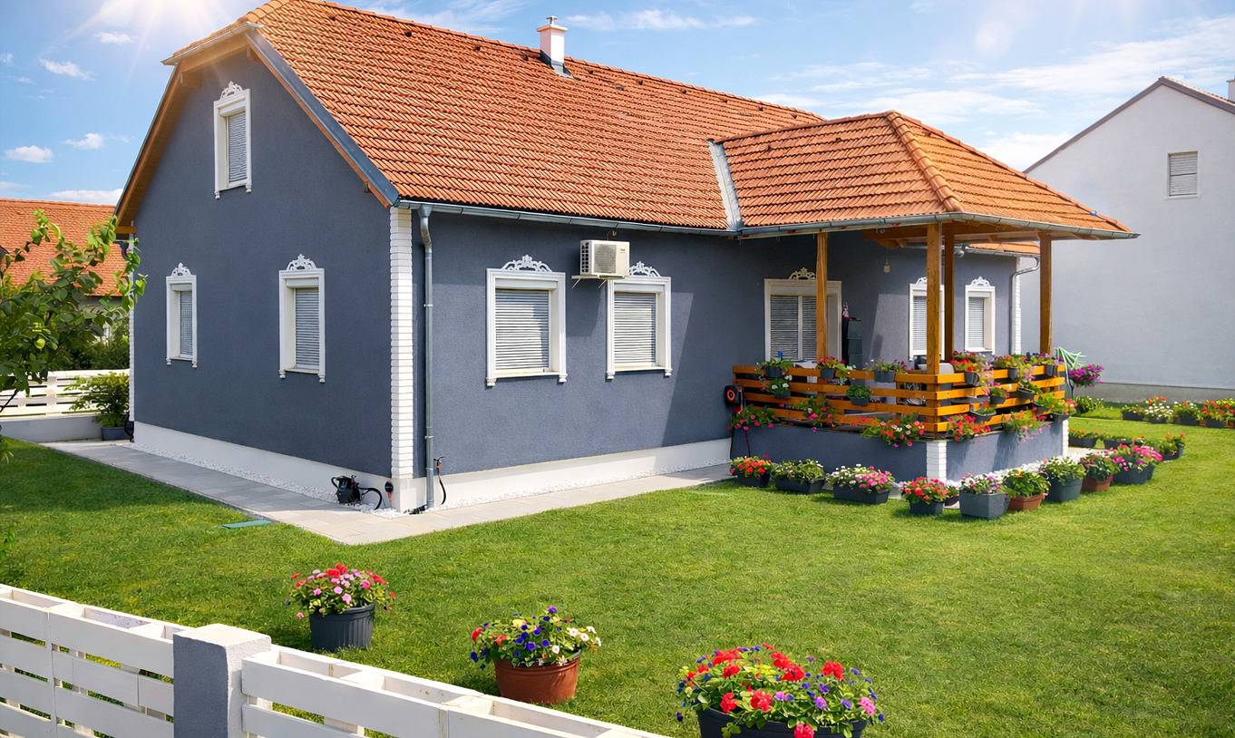 Ferienhaus für 4 Personen mit Pool in Weinviertel