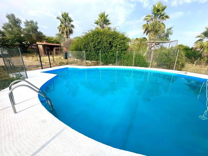 Casa de vacaciones para 6 personas, con terraza además de piscina y vistas, Se admiten mascotas en Provincia de Badajoz - 2