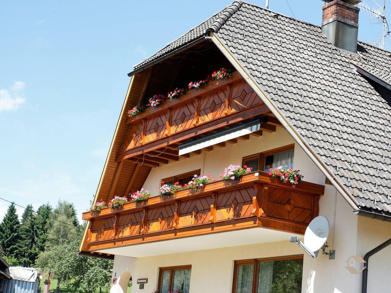 Ganze Wohnung, Ferienwohnung 'Mit Balkon, 60qm' mit Bergblick, Gemeinschaftsgarten und Wi-Fi in Schönenbach (Schluchsee ), Schluchsee