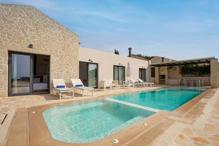 Villa mit pool für 5 Personen, mit Ausblick und Pool sowie Garten auf Korfu - 3