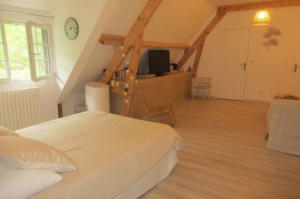 Chambre d'hôtes 'Suite Maraval Chez l'Habitant' con terraza privada, Wi-Fi y aire acondicionado in Trélissac, Périgord Blanc