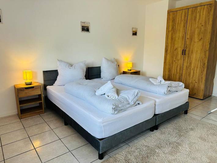 Ferienwohnung für 5 Personen, mit Balkon und Terrasse sowie Ausblick in Selm