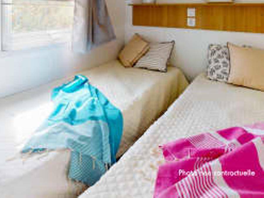 Camping Siblu Les Oyats - Funpass inclus - Mobilheim 6 personen - Essential 3ch 6p Signature ohne Klimaanlage in Seignosse, Côte d’Argent