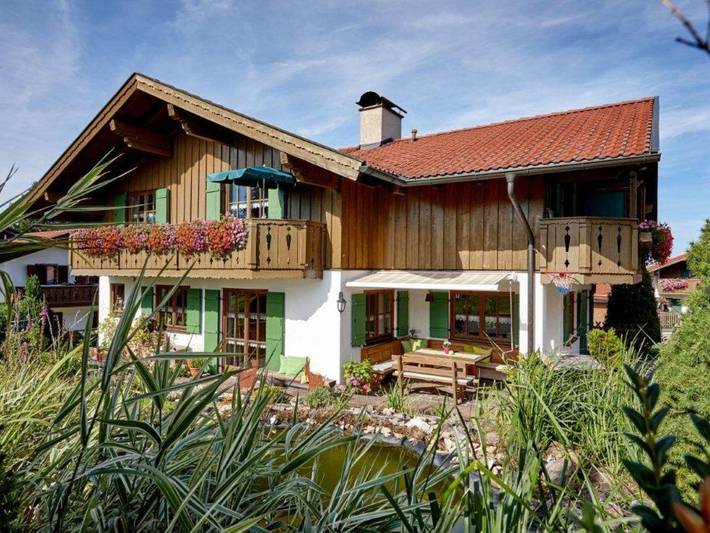 Ferienwohnung für 2 Personen, mit Balkon und Terrasse sowie Garten und Sauna
