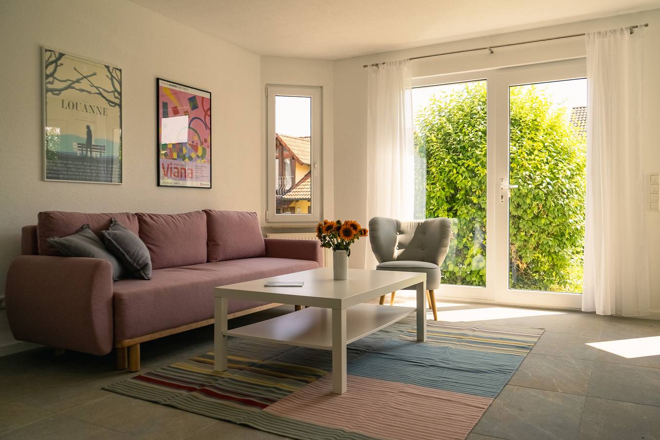 Ganze Ferienwohnung, Ferienwohnung Poster Art - 2-Zimmer-Wohnung, Terrasse, Eg, 49 m² in Hemmenhofen, Gaienhofen