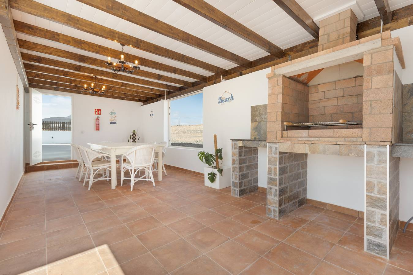 Casa de vacaciones 'Rincón Del Olivar' con vistas al mar, Wi-Fi y aire acondicionado in Tuineje, Fuerteventura