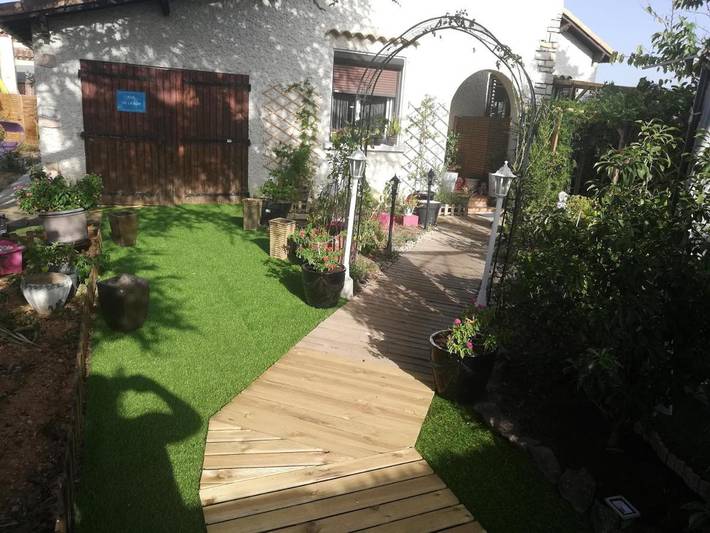 Appartement de vacances pour 2 personnes, avec Terrasse ainsi que Jardin et Vue