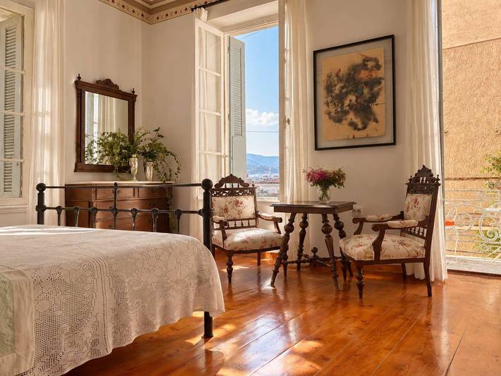 Poros Chic Seaside Neo-Classical Apartment w/ Terrace in Poros City, Poros
