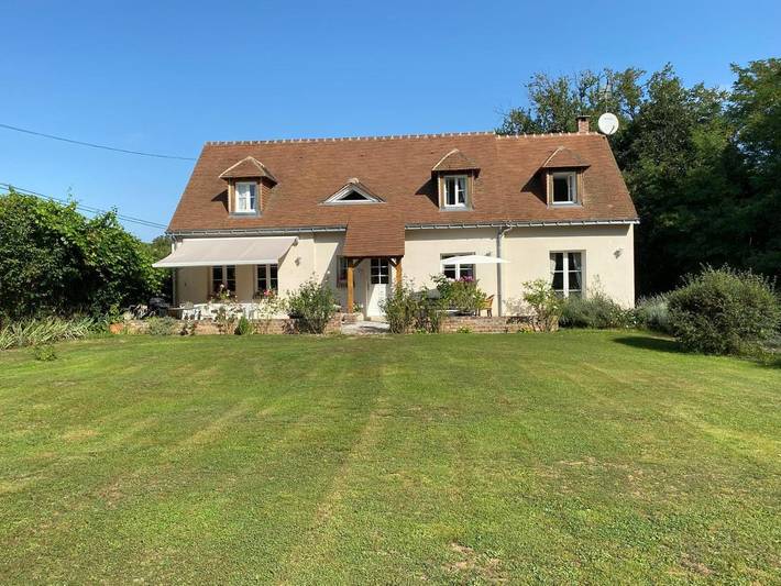 Cottage pour 3 personnes, avec vue et jardin à Cangey