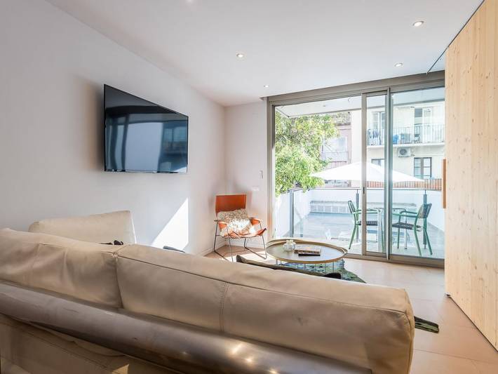 Appartement de vacances entier, Appartement de charme avec grande terrasse privée à Sant Gervasi en base saisonn in Barcelona Centre, Barcelone