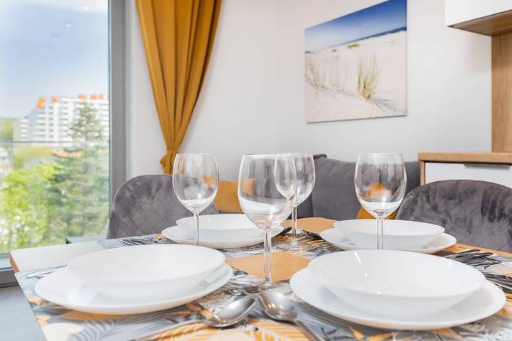 Apartamento entero, Apartment with Sea View | Balcony | Parking | Close to the Beach in Międzyzdroje, Międzyzdroje (municipio)